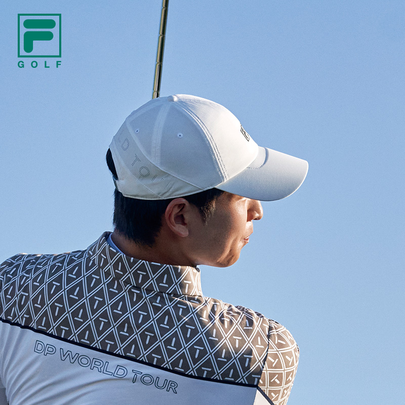 FILA 斐乐官方男帽棒球帽2024秋季新款高尔夫运动帽遮阳帽鸭舌帽 - 图0