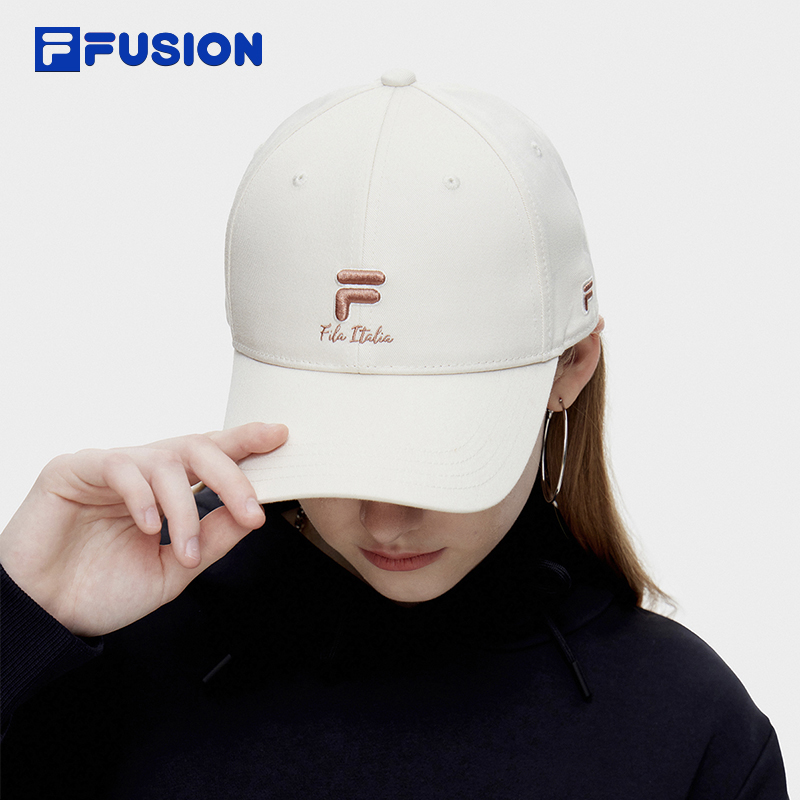 FILA FUSION斐乐潮牌运动帽女夏季鸭舌帽情侣棒球帽遮阳帽帽子男