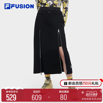 FILA FUSION Fairtide Lady Half Body Dress 2023 Winter New Fashion Trends Half Body Long Dress