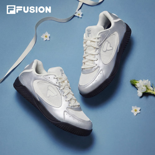 羽翼鞋丨FILA FUSION 斐乐德训鞋芭蕾风网面女鞋薄底板鞋透气鞋子 - 图0