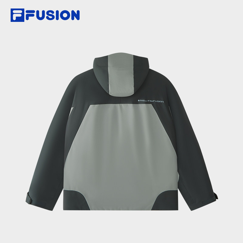 FILA FUSION斐乐潮牌棉服男2026春新款休闲拼色连帽外套宽松上衣,淘宝优惠券,粉丝福利购,淘宝优惠卷