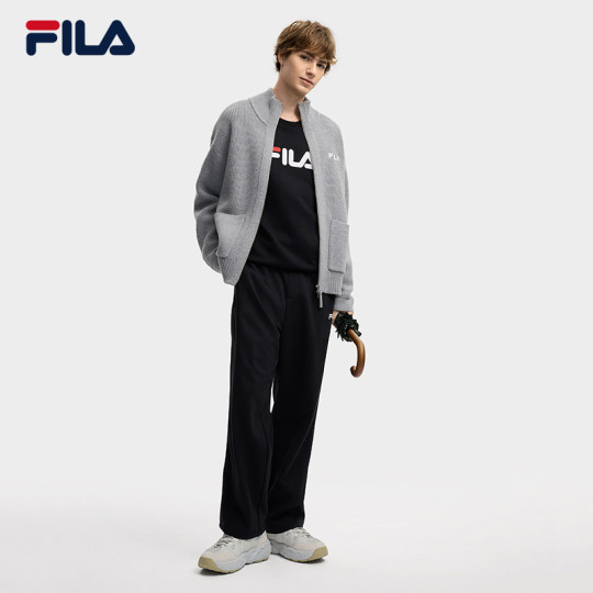 FILA official couple sweater knitted sweater for men