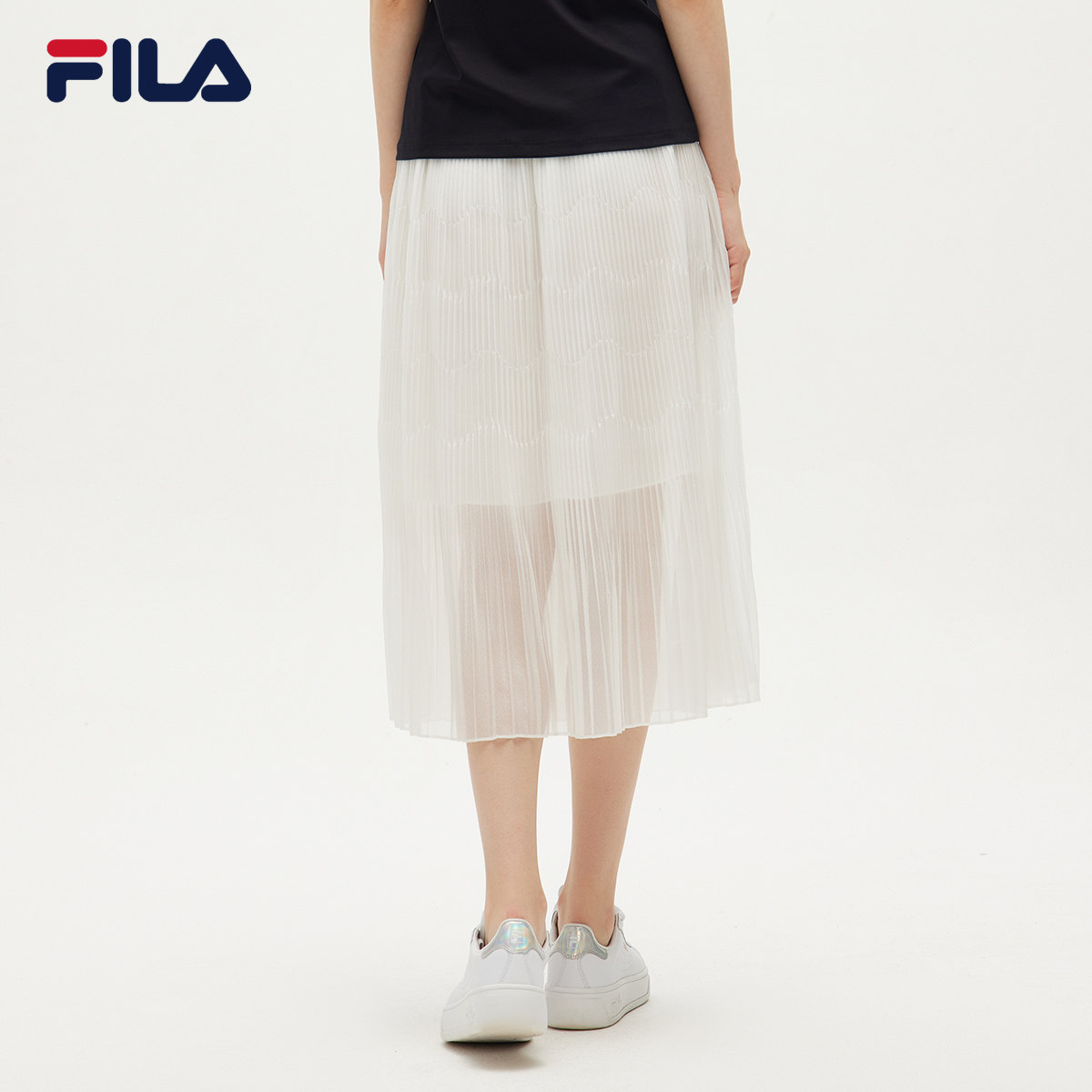 fila官方江疏影同款女子新款半身裙 FILA运动半身裙