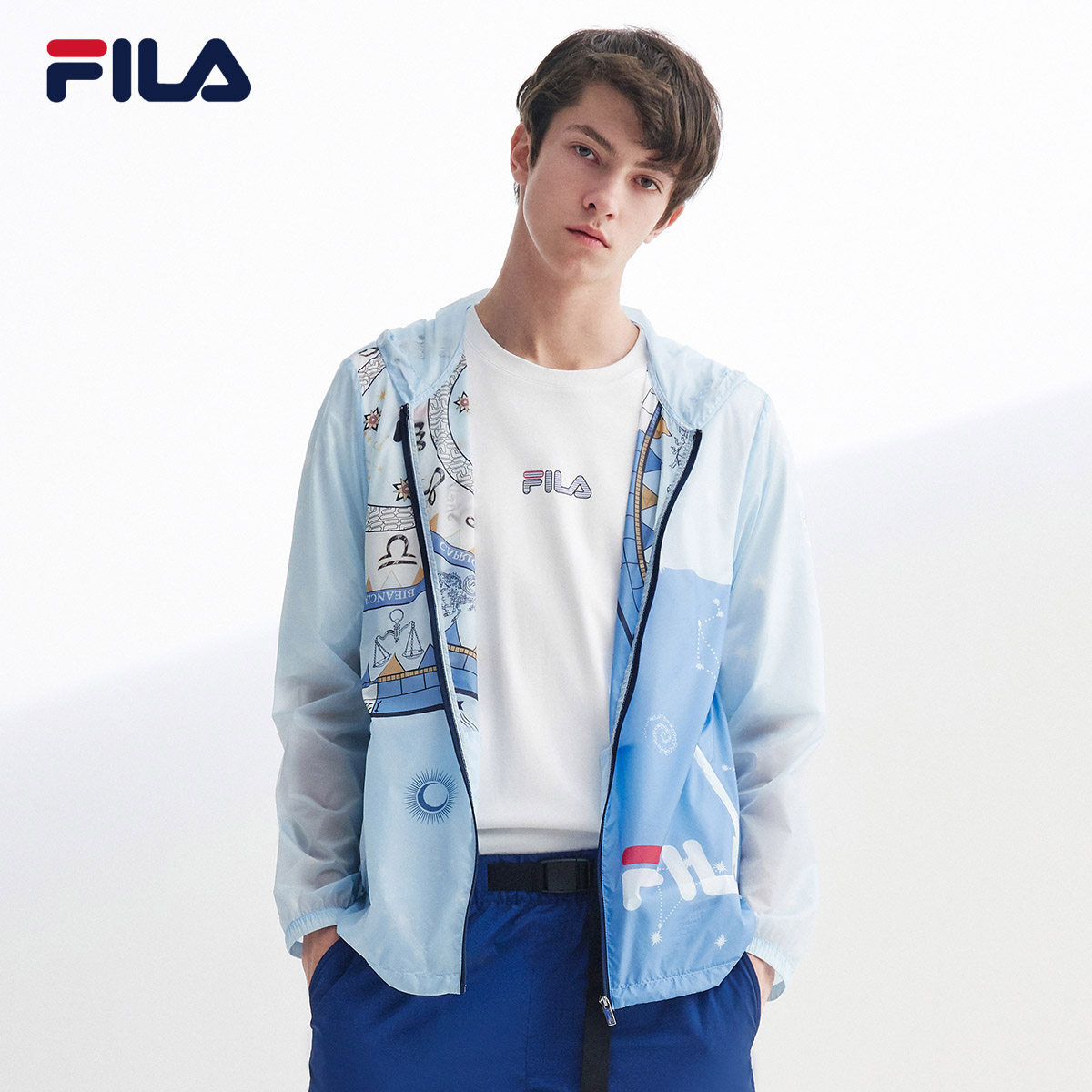 fila斐乐官方男子梭织2020男薄外套 FILA运动茄克/外套