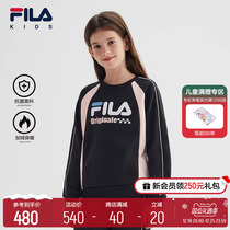 FILA KIDS Filaboy dress Womens Grand Scout clothing 2024 spring new children antibacterial warm blouses