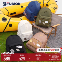 FILA FUSION File Backpack Lovers 2023 Autumn Double Shoulder Bag Girl Bag student Bag Computer Bag men