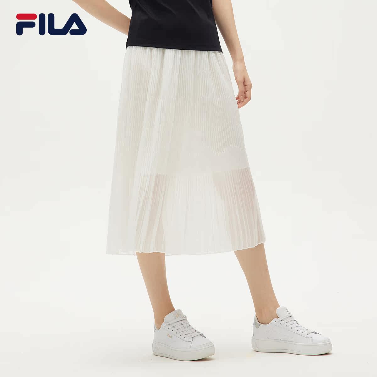 fila官方江疏影同款女子新款半身裙 FILA运动半身裙