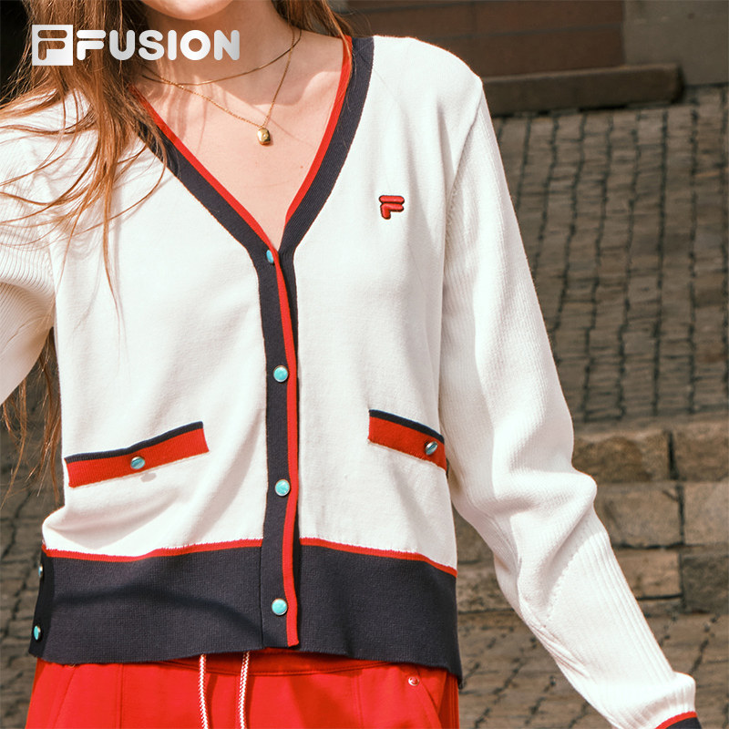 马上起飞 | 编织外套FILA FUSION斐乐潮牌女2026春新年款毛衣开衫,淘宝优惠券,粉丝福利购,淘宝优惠卷