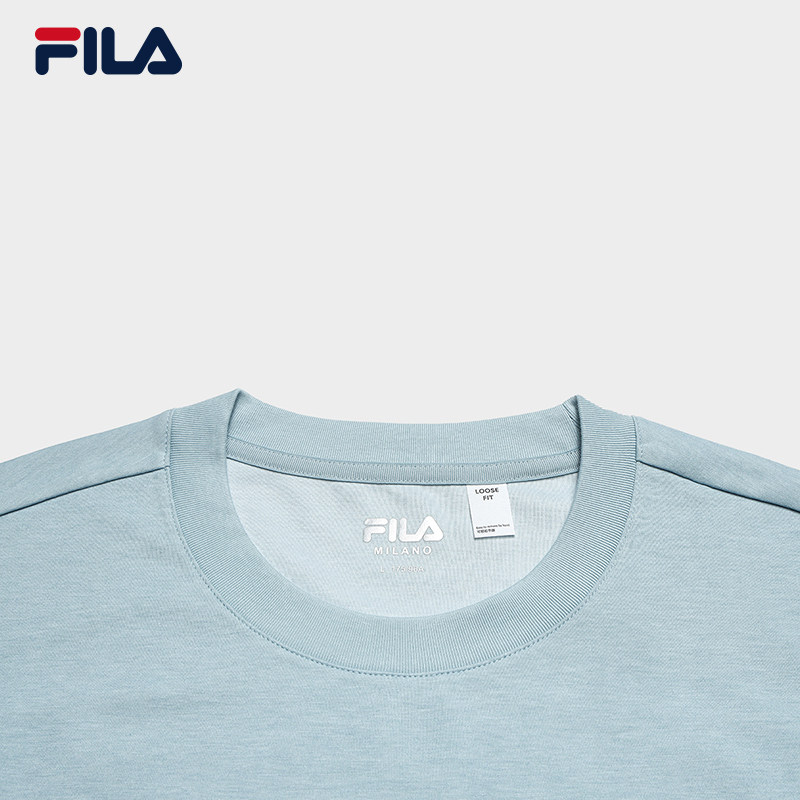 FILA MILANO斐乐官方男子针织长袖衫2026春季新款简约宽松长T恤,淘宝优惠券,粉丝福利购,淘宝优惠卷