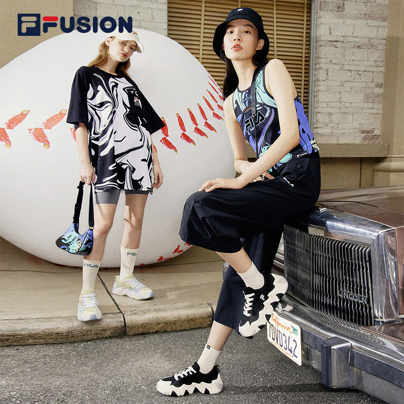 fila fusion斐乐海星潮牌2023女鞋 FILA帆布鞋