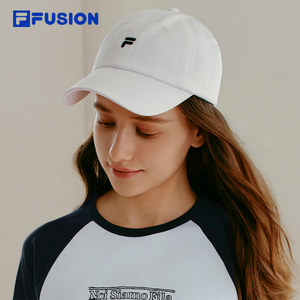 白白帽|FILA FUSION斐乐官方帽子情侣款鸭舌帽运动帽防晒帽棒球帽