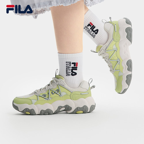 猫爪6代|FILA斐乐透气女鞋老爹鞋运动鞋复古新款鞋子厚底休闲鞋 - 图0
