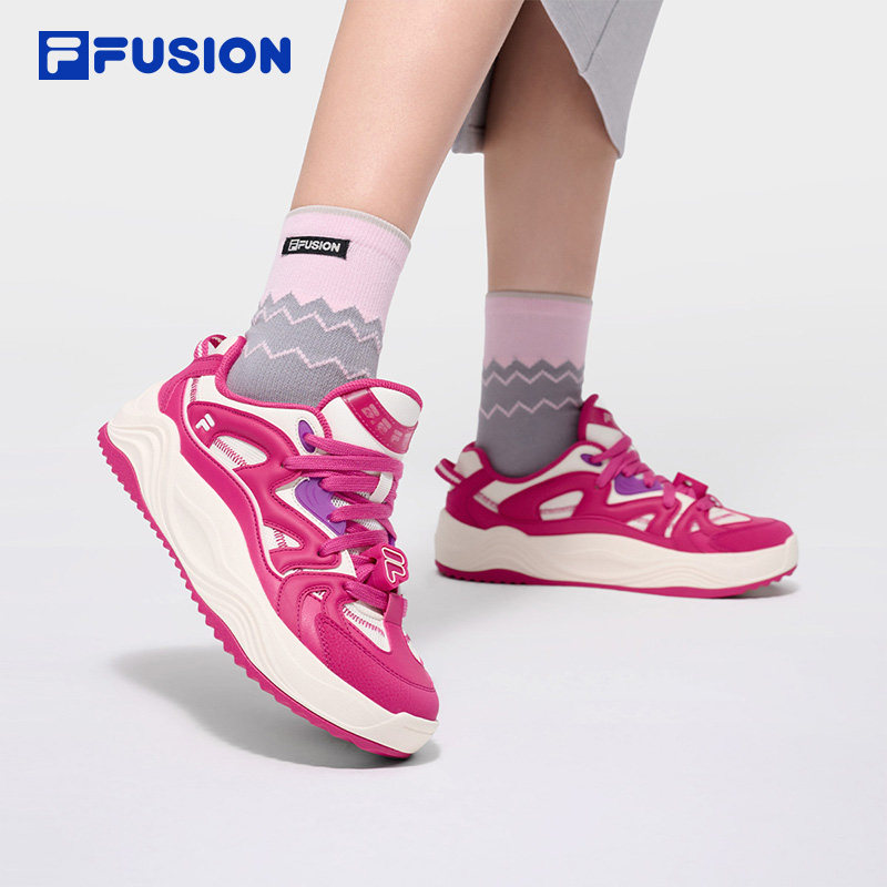 旋律鞋丨FILA FUSION斐乐潮牌女鞋厚底面包板鞋2026新款休闲鞋子,淘宝优惠券,粉丝福利购,淘宝优惠卷