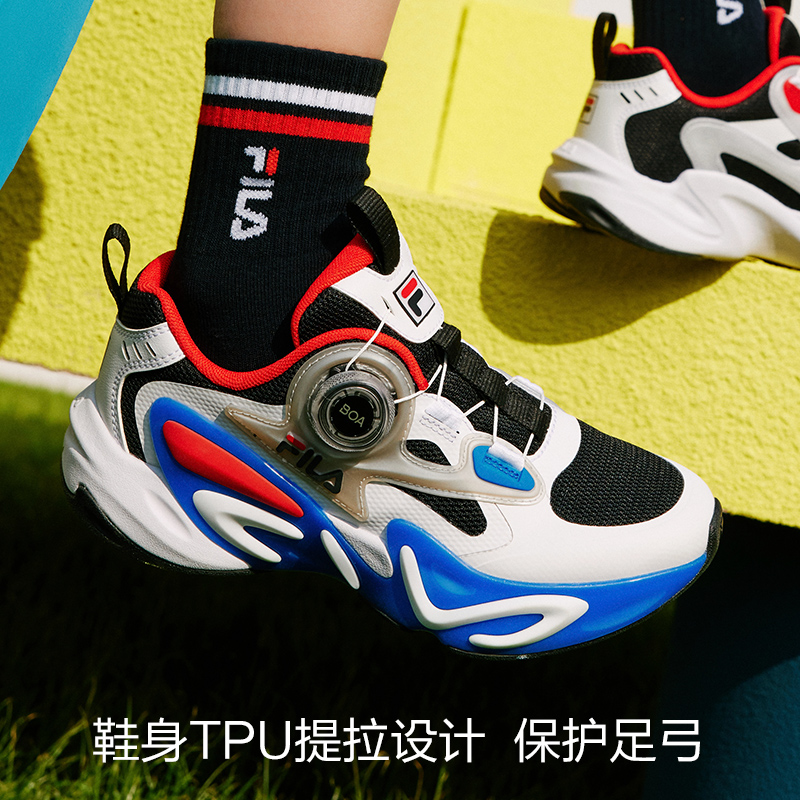 FILA KIDS斐乐童鞋儿童跑步鞋2024夏季新款男女大童旋钮运动鞋潮 - 图3