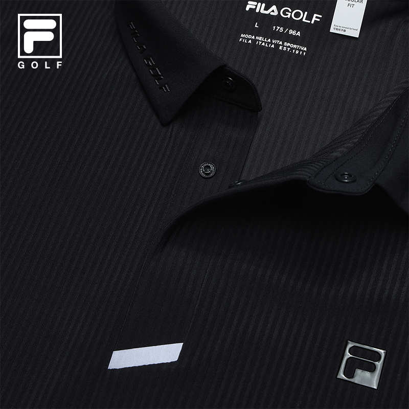 FILA 斐乐官方男子针织短袖POLO衫2025秋新款高尔夫运动凉感上衣 - 图3