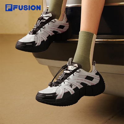 脊骨鞋2丨FILA FUSION斐乐潮牌女鞋2025夏季新款网面透气运动鞋女