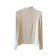 Thickened half high neck bottomed long sleeve T-shirt for women