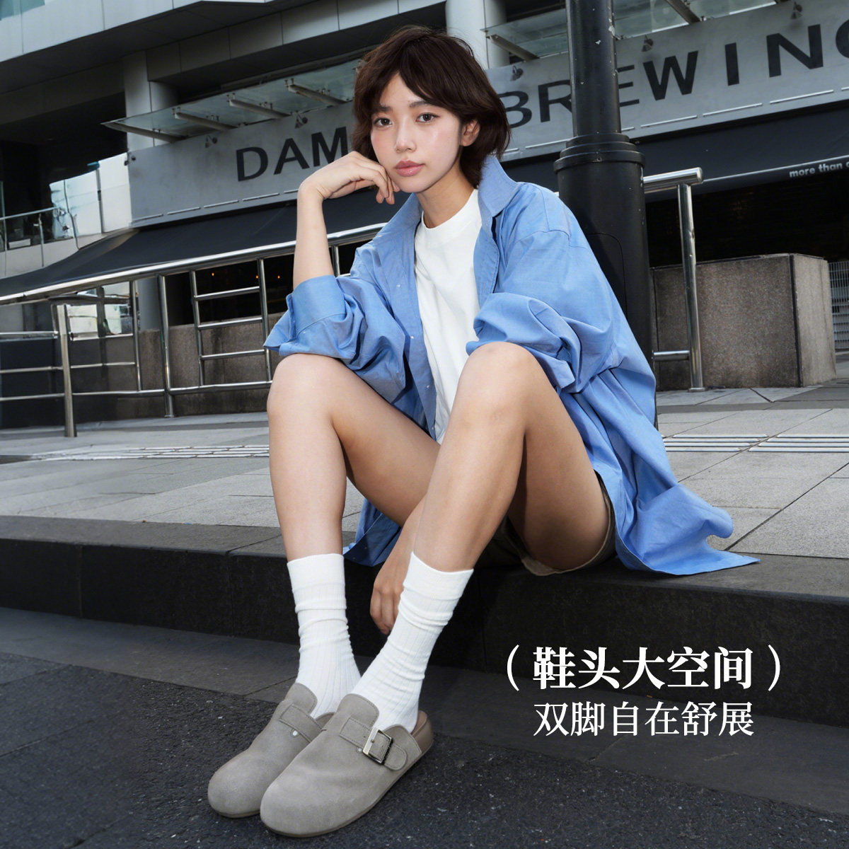 骆驼女鞋2025秋冬休闲加绒复古包头款勃肯鞋女复古鞋平底圆头单鞋,淘宝优惠券,粉丝福利购,淘宝优惠卷