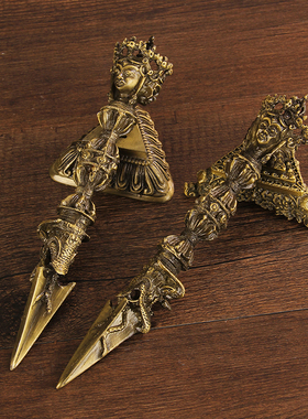 藏传密宗法器秽迹金刚杵大威德金刚橛降魔杵普巴杵双层带底座