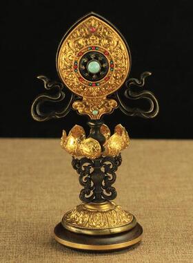 藏传用品密宗铜七政宝八寸大号