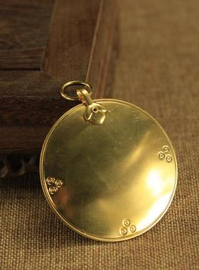 纯铜手工打磨风水八卦镜特价