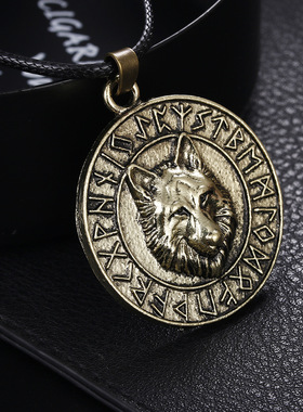 挪威吊坠符文图腾欧美吊坠