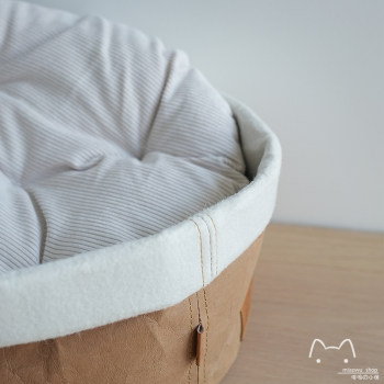 MUJI wind detachable washable kraft paper bag pet cat summer four seasons felt mattress house scratching board box ປະສົມປະສານຮັງ