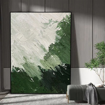 Pure hand-painted oil painting solid sandstone painting modern minimalist living-room sofa Background wall Vertical version hanging painting Xuanguan Abstract Painting