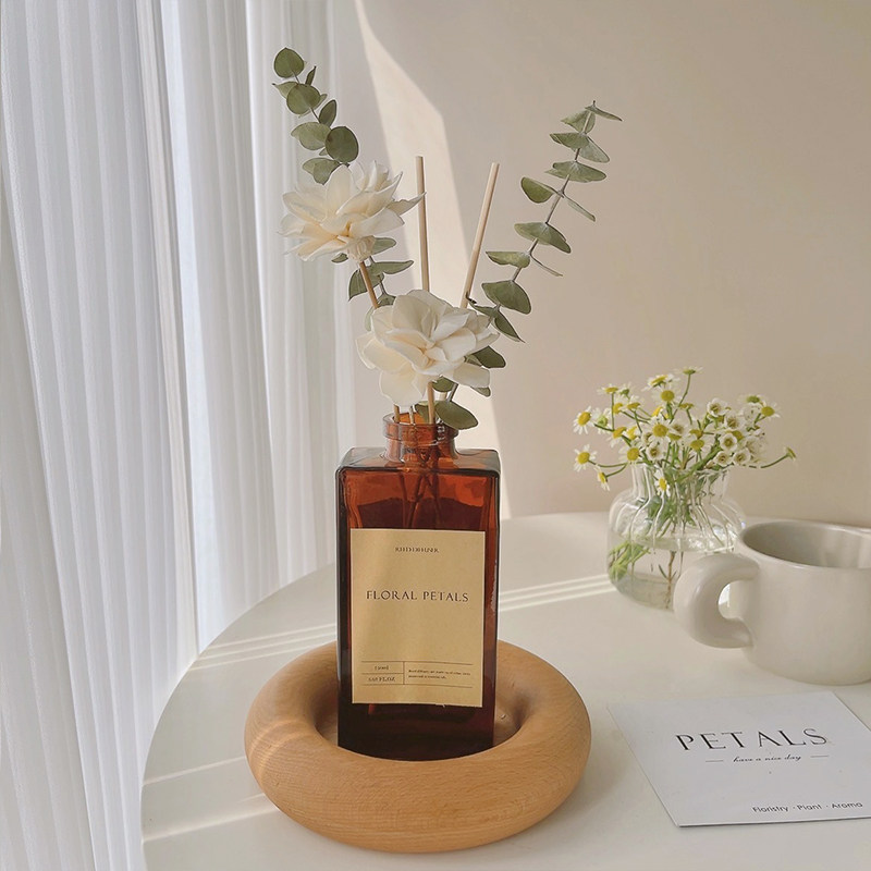 干花无火香薰精油白茶栀子花桂花香氛摆件卧室内持久空气清新除味,淘宝优惠券,粉丝福利购,淘宝优惠卷