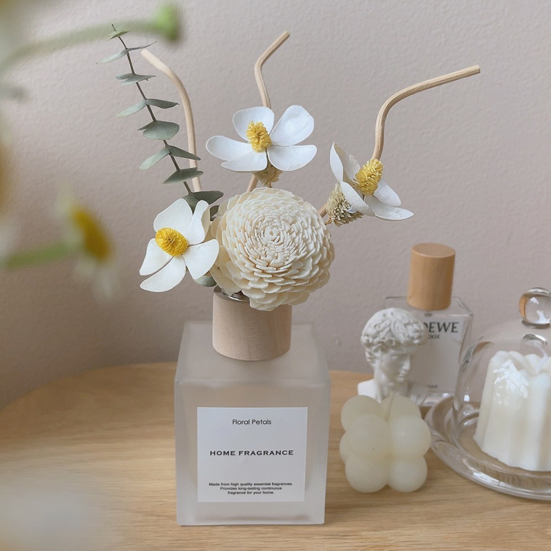 无火香薰精油家用室内持久藤条香插空气清新卧室檀香干花香氛摆件,淘宝优惠券,粉丝福利购,淘宝优惠卷