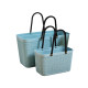 Basket weaving supermarket shopping basket storage basket