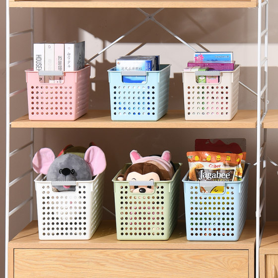 Thickened rectangular plastic storage basket