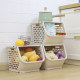Plastic fruit and vegetable children's toy storage rack