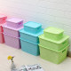 Plastic covered toy book organizer storage basket