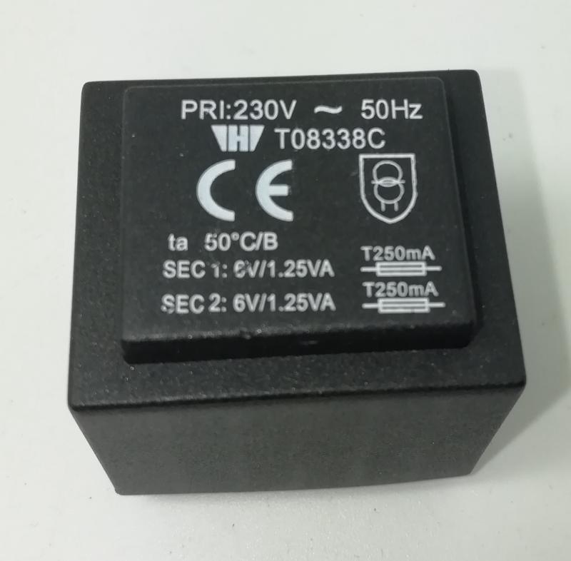 进口线路板上变压器输入220V 240V输出16.4V140MA 6.0V1.25VAx2组 - 图3