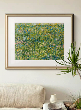 《繁花》梵高油画法式艺术客厅装饰画餐厅玄关卡门柜欧式复古挂画