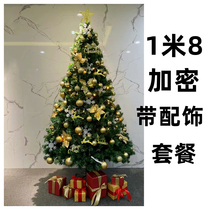 Exit Flame Retardant Luxury Home Christmas Tree 1 8 m Package 1 m 8 Luminous Mall Encrypted Christmas Decorations