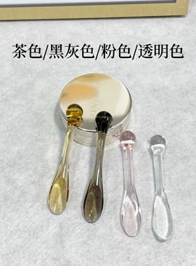面霜挖取勺导入精华眼霜按摩棒美容棒粉底霜面膜手动涂抹棒滚珠棒