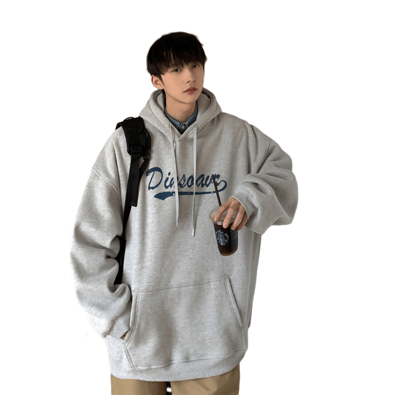 卫衣男士秋季vintage潮牌ins重磅宽松连帽加绒加厚大码美式外套 - 图3