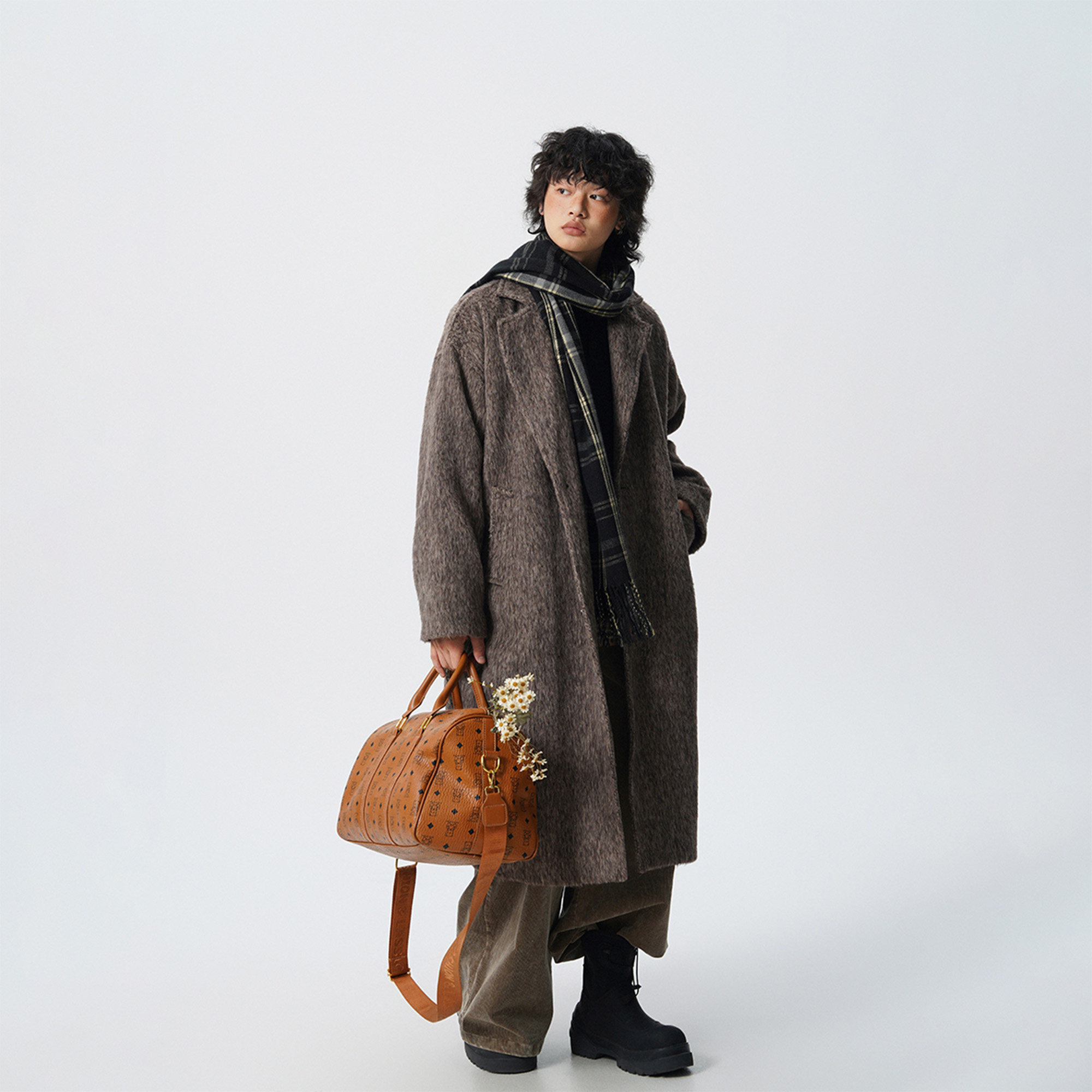 胖胖哥英伦风毛呢大衣男冬季长款大码宽松西装领过膝高级感外套潮,淘宝优惠券,粉丝福利购,淘宝优惠卷