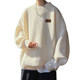 Men's half turtleneck sweater thickened lazy style in winter