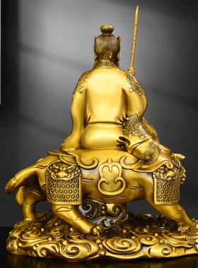 铜张天师神像摆件正一