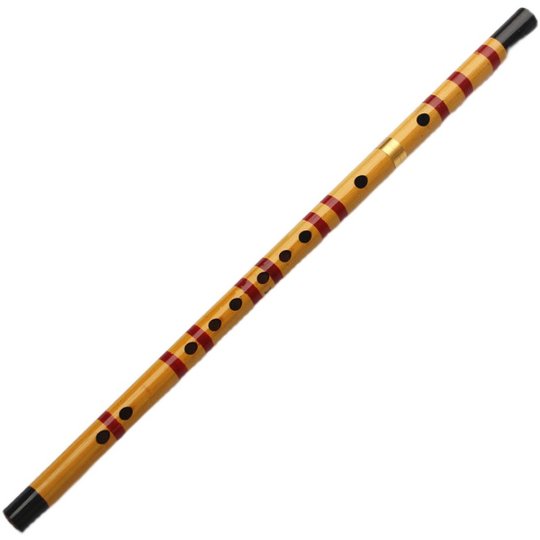 大量供应47厘米本色黑色包铜皮竹笛子 F调标准音吹奏类乐器