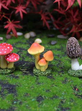树脂装饰仿真桌面仿真蘑菇