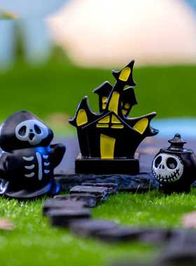 微景观创意万圣节女巫幽灵死神南瓜恶魔diy装饰品配件迷 你小摆件