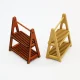Dollhouse doll house double-layer wooden storage rack bread rack mini food play scene storage rack accessories