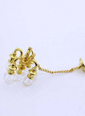 合金水晶吊灯娃娃屋配件