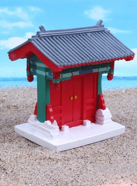 笑舍居树脂中国风桌面大门摆件