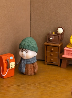 微景观复古年代怀旧唱片机小模型 娃娃屋diy装饰品配件微缩小摆件