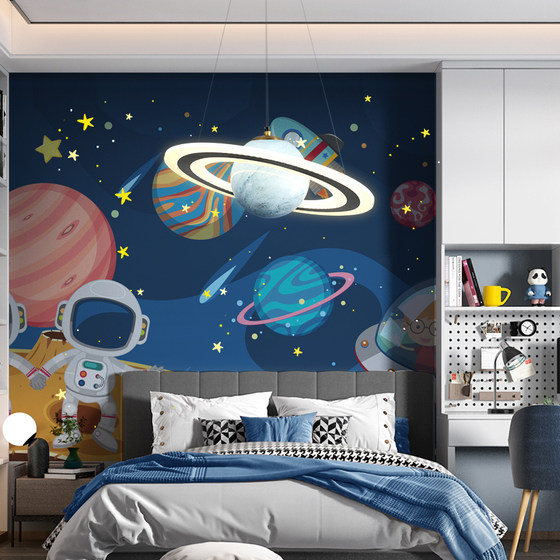 Children's room boy and girl space internet celebrity planet lamp